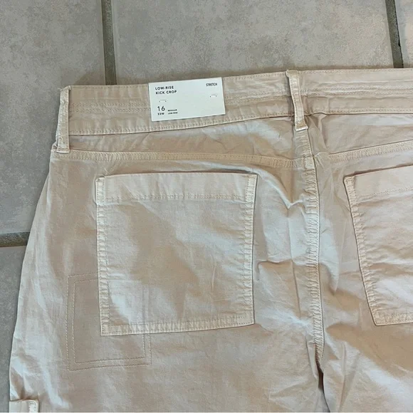 American Eagle Stretch Low Rise Kick Crop Pant NWT Size 16 - Picture 6 of 6